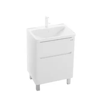 Тумба с раковиной Grossman АДЕЛЬ-60 см с 2-я ящ. Белая