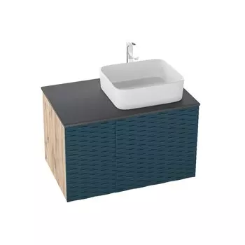 Тумба с раковиной Grossman Альба-80 см с 2-я ящ. Веллингтон/бриз