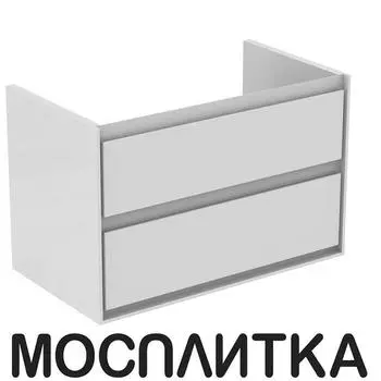 Тумба с раковиной Ideal Standard Connect Air E0819B2, 80 см, белый глянцевый, белый матовый