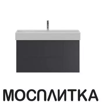 Тумба с раковиной Idrico Element 2.0 100 см graphite