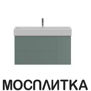 Тумба с раковиной Idrico Element 2.0 100 см viridian