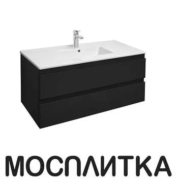 Тумба с раковиной Jacob Delafon Madeleine 100 см EB1318-J53 черный матовый