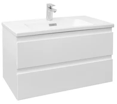 Тумба с раковиной Jacob Delafon Madeleine 80 см EB2053-J5 белый блестящий