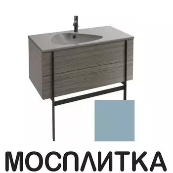 Тумба с раковиной Jacob Delafon Nouvelle Vague 100 см EB3032-G91 аквамарин глянцевый
