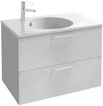 Тумба с раковиной Jacob Delafon Odeon Rive Gauche 80 см EB2522-R5-N18 белый, ручки хром