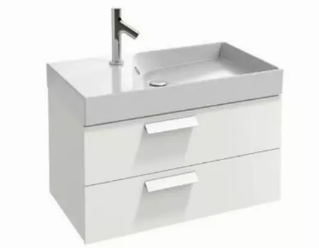 Тумба с раковиной Jacob Delafon Rythmik 80 белый, EB1302-G1C