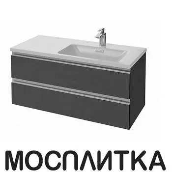 Тумба с раковиной Jacob Delafon Vox 100 см EB2026-RA-442 серый антрацит глянцевый