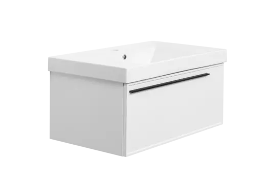 Тумба с раковиной La Fenice Elba Bianca 80 см FNC-01-ELB-B-80 белая матовая