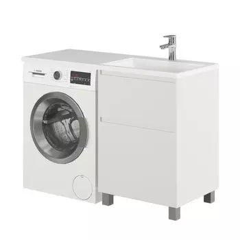 Тумба с раковиной напольная Creto Cafor White 110 правосторонняя