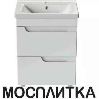 Тумба с раковиной напольная Orange Topline-Milano 60 см белая глянцевая, TM60-02