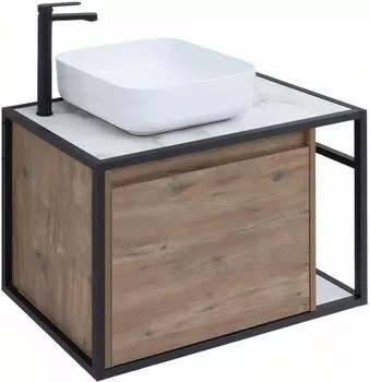 Тумба с раковиной Nova Lite LOFT 75 L цв. дуб рустикальный, 261658