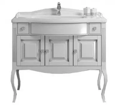 Тумба с раковиной Opadiris Лаура 120 белый матовый