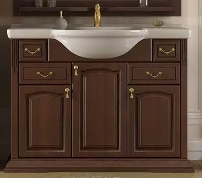 Тумба с раковиной Opadiris Риспекто 100 орех антикварный