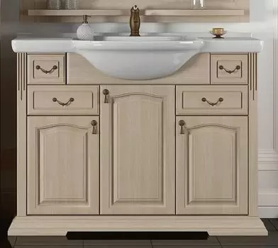 Тумба с раковиной Opadiris Риспекто 100 слоновая кость