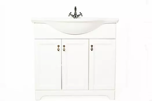 Тумба с раковиной Orange Классик 85 см, напольная, белый