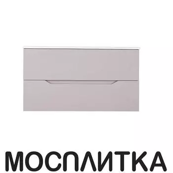 Тумба с раковиной Orange Line Li-100TuL+Ra латте матовый