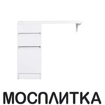 Тумба с раковиной Orange Optima OP-40TUW+RAL левой под стиральную машину