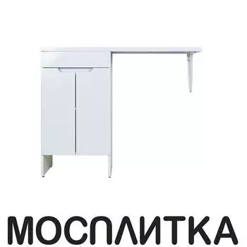 Тумба с раковиной Orange Optima OPD-110TUW+RAL, под стиральную машину, левая