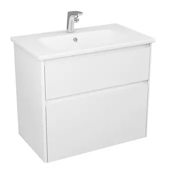 Тумба с раковиной Owl Malaren OW03.06.05 80 см подвесная, 2 ящика, цвет белый