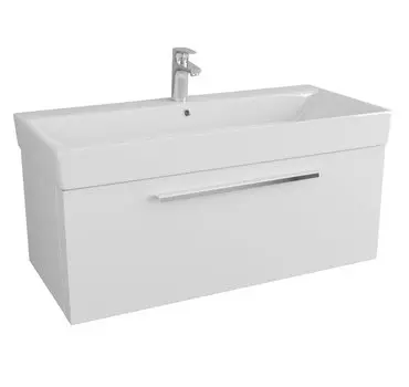 Тумба с раковиной Owl Ragnar OW020200 100 см, 1 ящик, 1 внутренний, белый лак