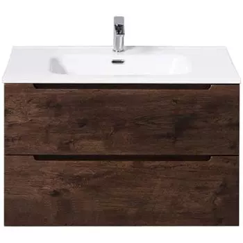 Тумба с раковиной подвесная BelBagno Etna 80 Rovere Moro