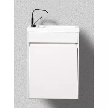 Тумба с раковиной подвесная BelBagno PIETRA MINI-400-1A-SO-BL-L 40 см Bianco Lucido