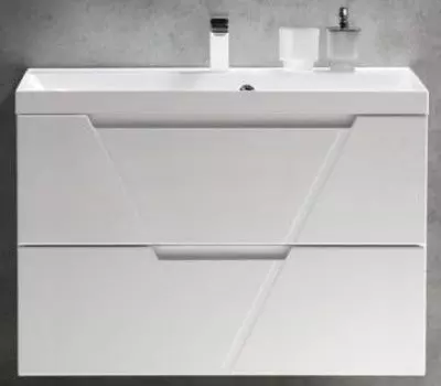 Тумба с раковиной подвесная BelBagno Vittoria 90 Bianco Lucido