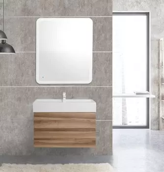 Тумба с раковиной подвесная Cezares MOLVENO 46-80-2C-SO-NN 80 см Noce Nature