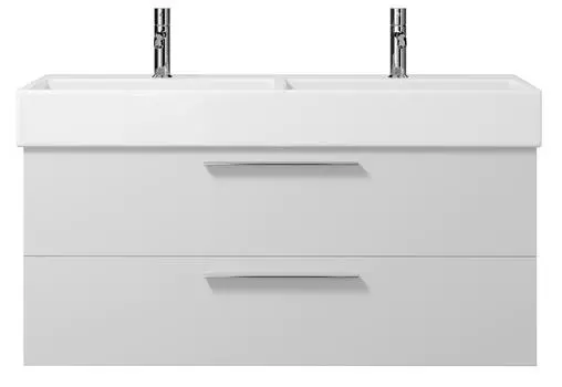 Тумба с раковиной подвесная Creto Tivoli 120 две чаши