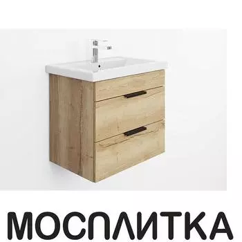 Тумба с раковиной подвесная Onika Легран 60.13 дуб галифакс, 106117