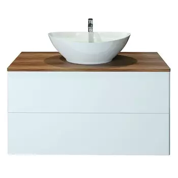 Тумба с раковиной подвесная Orange Otto 100 см белая, Ot-100TuWOOD+G56