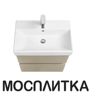 Тумба с раковиной Roca Oleta 60 капучино, 2 ящика, 857639515