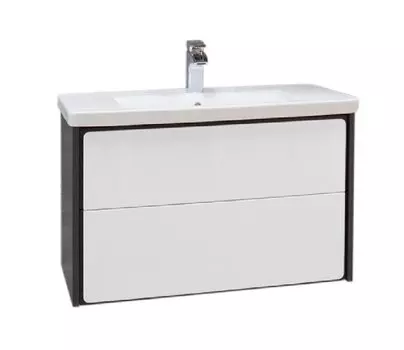 Тумба с раковиной Roca Ronda 80 белый глянец/антрацит