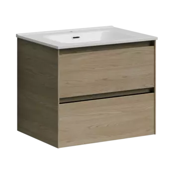 Тумба с раковиной Sancos Cento, 59 см., ламинат бежевый, CN60KE