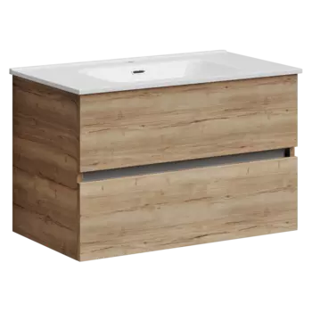 Тумба с раковиной Sancos Urban, 79 см., ламинат коричневый, UR80EG