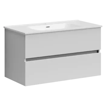 Тумба с раковиной Sancos Urban, 89 см., ламинат белый, UR90W