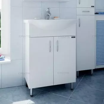 Тумба с раковиной СаНта Грация 60 201019, цвет белый