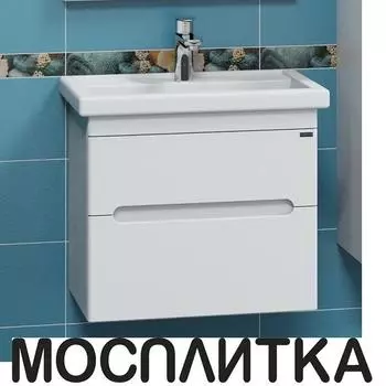 Тумба с раковиной СаНта Лондон 60 подвесная белая 224035