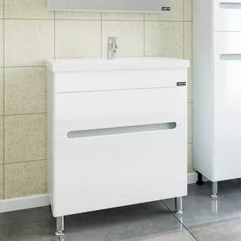 Тумба с раковиной СаНта Лондон 70 224006л, напольная (2 ящ.)