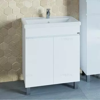 Тумба с раковиной СаНта Марс 70, 700241, напольная (2 ящ.)