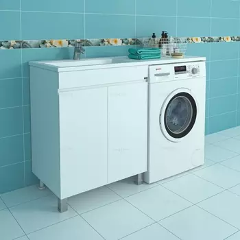 Тумба с раковиной СаНта Марс 70 см 700265 напольная белая