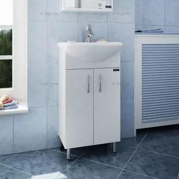 Тумба с раковиной СаНта Уют 45 201084, напольная