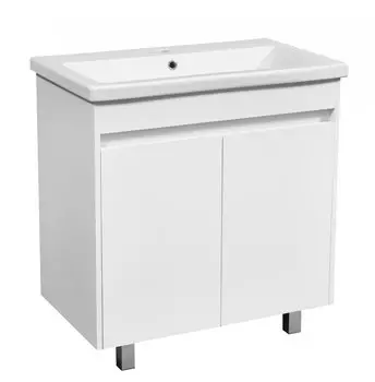 Тумба с раковиной Stella Polar Фаворита 80 SP-00000164 80 см напольная, белая