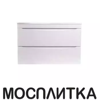 Тумба с раковиной Style Line Бергамо мини 80 см Plus СС-00002322 люкс антискрейтч белый