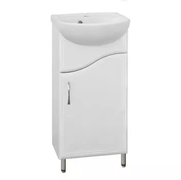 Тумба с раковиной Style Line Эко Волна №2 45 ЛС-00000094, белая