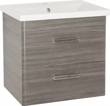 Тумба с раковиной Style Line Лотос 60 Plus, шелк зебрано