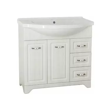 Тумба с раковиной Style Line Олеандр-2 90 ЛС-00000485, рельеф пастель