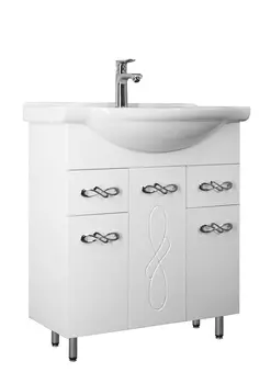 Тумба с раковиной Style Line Венеция 75 см ЛС-00002282 белая