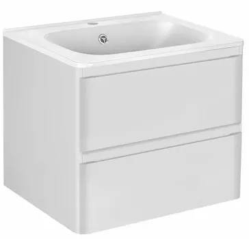 Тумба с раковиной Vincea Vico 60 см подвесная, ящики soft close, G.White, VMC-2V600GW