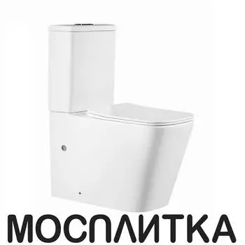 Унитаз-компакт безободковый Bond F04-00 с крышкой-сиденьем микролифт, белый